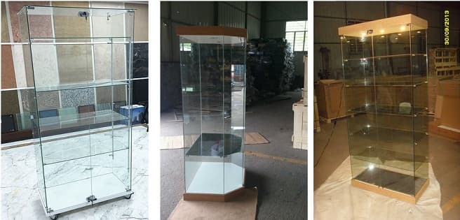 CE certification of toughened glass display showcase